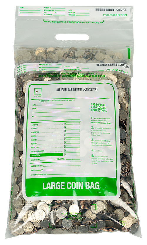STAT 12 x 22 Large Single Handle Coin Bag