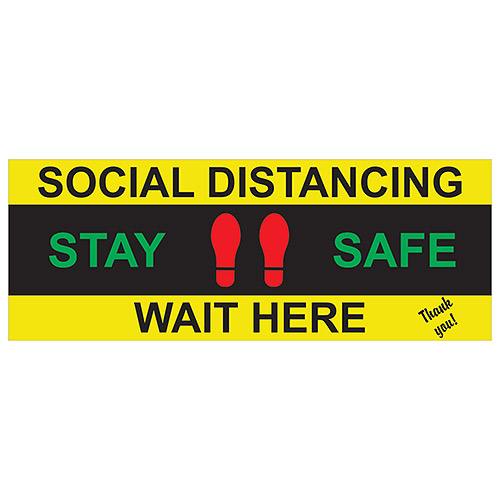 Stay Safe 16" x 6" Decal 