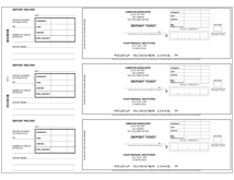 3 Per Page Business Deposit Tickets