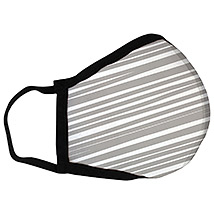 Gray Stripes - Standard Face Mask